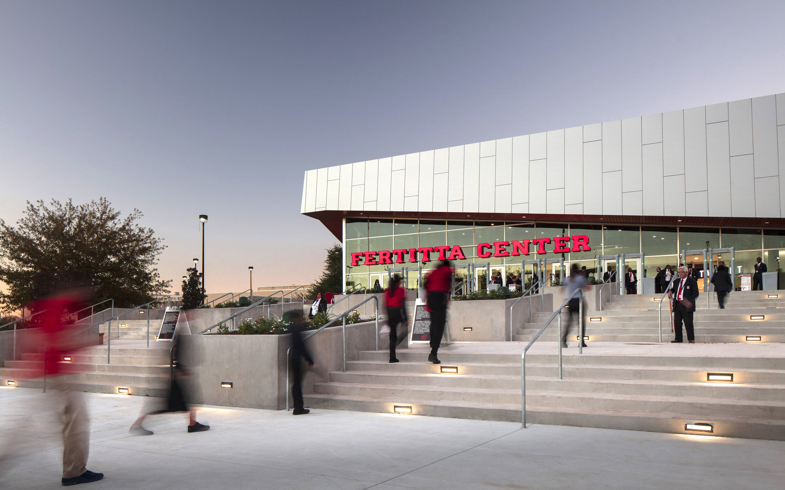 University of Houston exterior identification opening