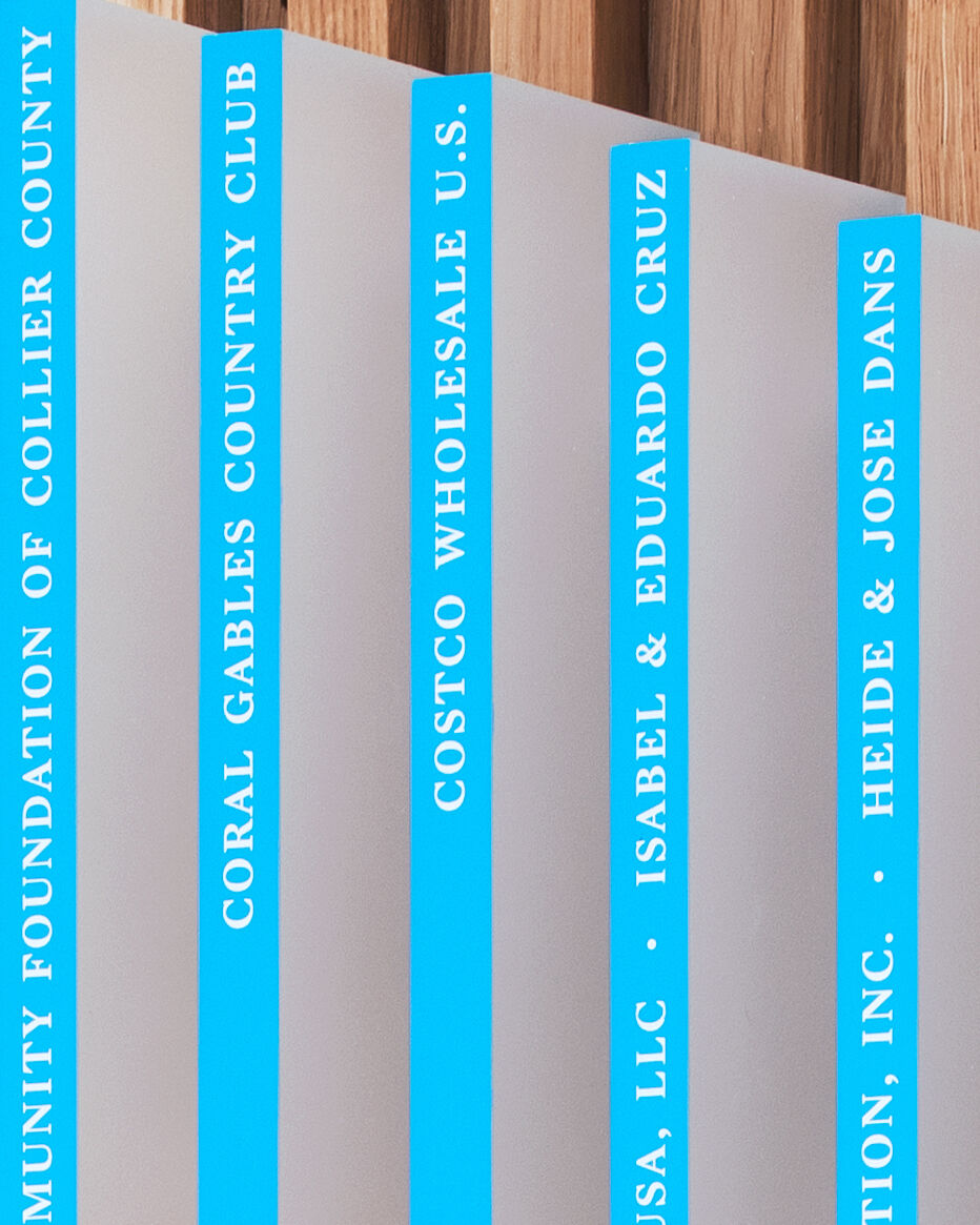 Nicklaus Childrens Campaign Donor Recognition Detail